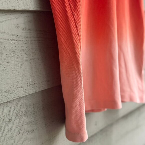 Lacoste Boys’ Polo Shirt Size 16 Red Pink Ombre Gradient Youth XL Preppy - Picture 4 of 9